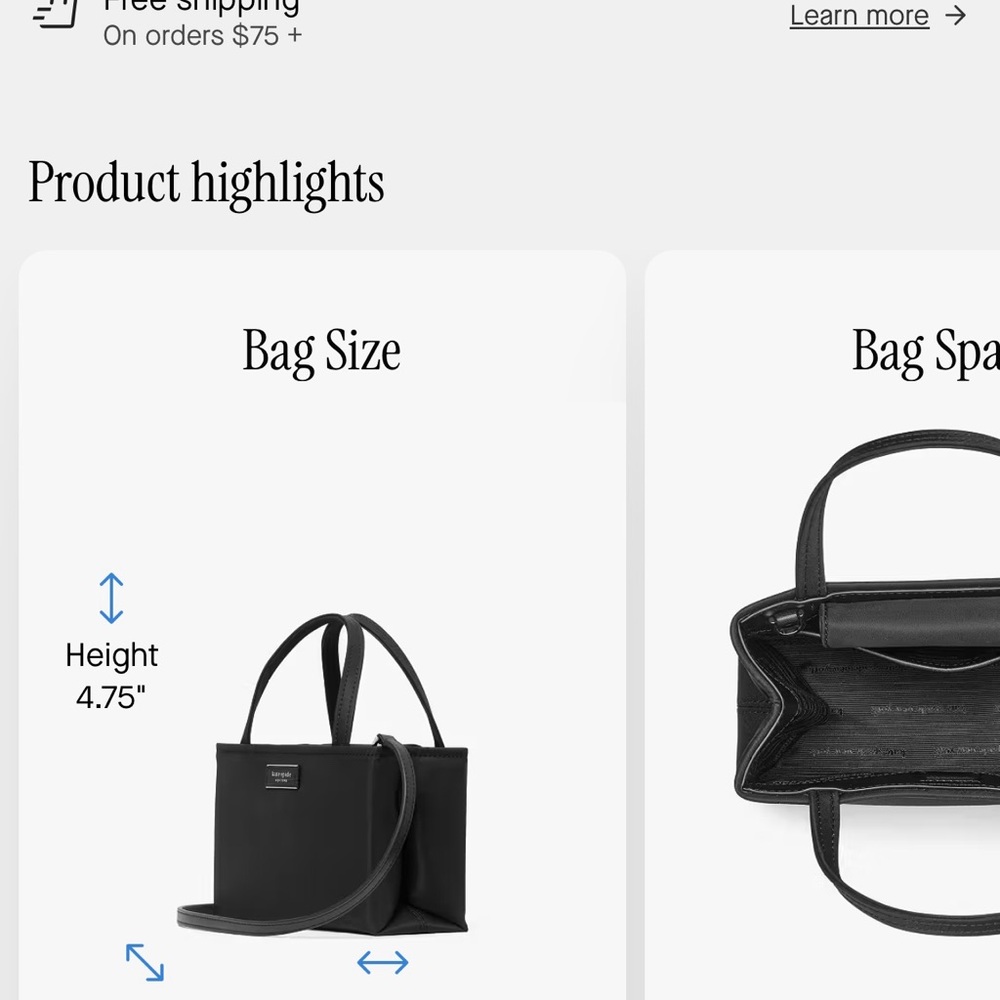 Kate Spade Black Tote Bag - Picture 7 of 10